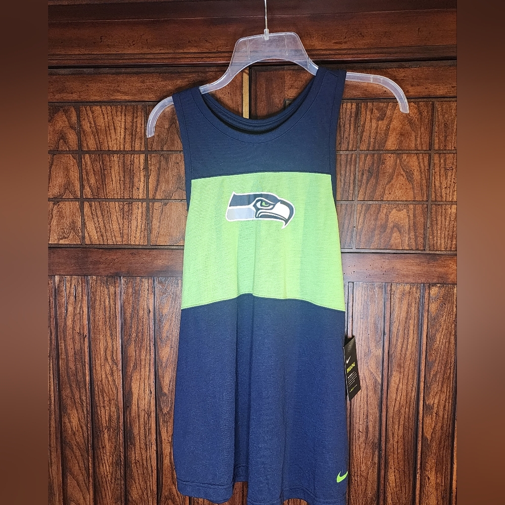 NFL Team Apparel Womens Seattle Seahawks Tank Tap.